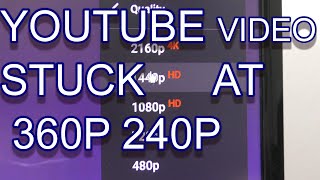 4K amp 1080p video uploaded only shows in 360p or 240p in YouTube  How to FIX IT [upl. by Eniamart]