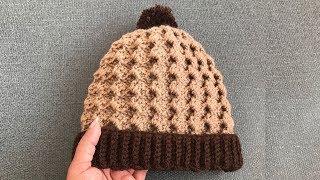 Easy Crochet HatThree size Beautiful Crochet Hat [upl. by Adekahs622]