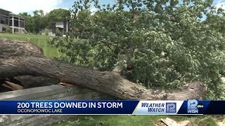 Storm whips through Oconomowoc Lake hundreds of trees damaged [upl. by Sonya525]