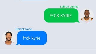 LeBron Texting Derrick Rose After Joining Cavaliers Parody [upl. by Dlnaod]