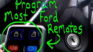 How to Program Most Ford keyless entry remotes [upl. by Aiceled]