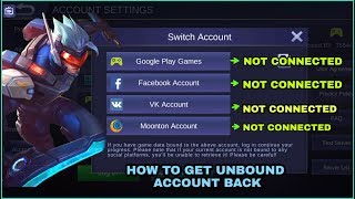 HOW TO RETRIEVE LOST ACCOUNT IN MOBILE LEGENDS [upl. by Anekahs]