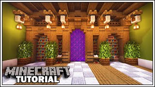 Simple Nether Portal Design for Minecraft 116 How To Build [upl. by Lehsar974]