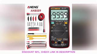 ANENGAN8009 Multímetro Digital Transistor Testers Capacitor TrueRMS Tester Automotive Medidor de C [upl. by Anwaf82]