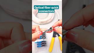 Optical fiber quick connectors optical opticalfiber tech techtips internet [upl. by Noteek990]