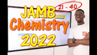 JAMB CBT Chemistry 2022 Past Questions 21  40 [upl. by Lalib]