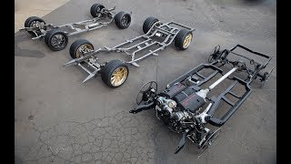 3 rolling chassis at MetalWorks Classic Auto amp Speed Shop including Art Morrison amp Roadster Shop [upl. by Pudens]