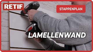 Hoe bevestig je een lamellenwand aan de muur [upl. by Koloski1]