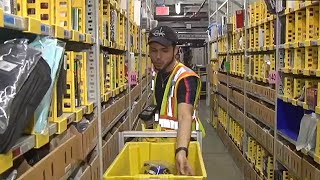 Inside look at an Amazon fulfillment center [upl. by Ottie]