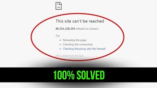 This Site Cant Be Reached Error Windows 10 11  How To Fix Err Connection Reset In Google chrome [upl. by Eseerehc]