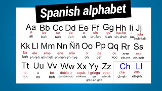 Spanish alphabet How to say the letters and the sounds they make [upl. by Ynneb]