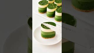 Matcha Crispy Cheesecake Internet celebrity dessert matcha cheesecake matcha crispy [upl. by Bonaparte]