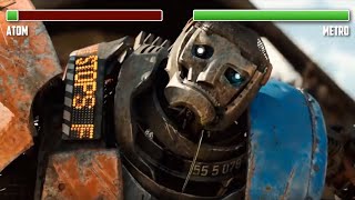 Atom vs Metro WITH HEALTHBARS  HD  Real Steel [upl. by Dasi]