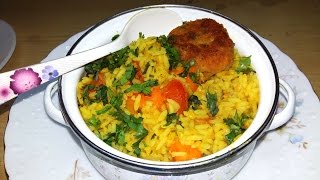 Spicy Vegetable Rice In Rice Cooker  Sobji khichdi [upl. by Amado]