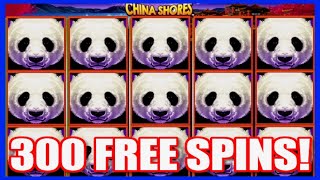 OMG I Won 126 FREE Games On High Limit China Shores Slot amp 2 BIG JACKPOTS [upl. by Rennie]