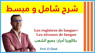 les registres de langues les niveaux de langue chapitre 10 il était ine fois [upl. by Humpage]