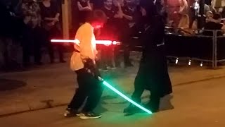 Lightsaber Duel in Middle of Street [upl. by Acsicnarf]