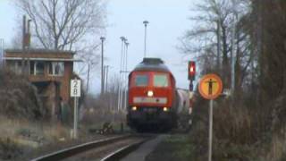 BR 232 powers with a Freight Train through Halberstadt Germany [upl. by Aivatnohs]