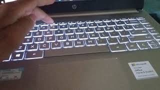 hp 14s fq1029au ryzen 3 5300u backlit keyboard overviewbacklit keyboard mode [upl. by Iew]