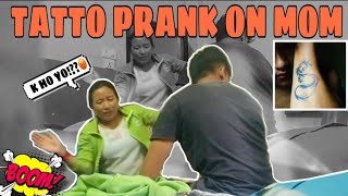 TATTO PRANK ON MOMFAILEDVLOG39 [upl. by Aivatal191]