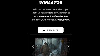 How to download winlator apk  obb file version v11 [upl. by Akehsal733]