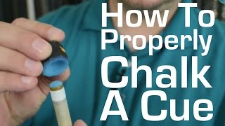 How to Properly Chalk a Pool Cue [upl. by Lazar]