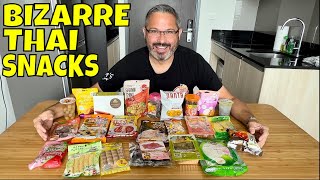 I Tried 24 RARE Thai SNACKS From 7Eleven in Bangkok THAILAND [upl. by Viridissa]