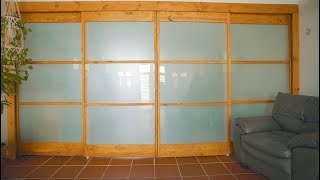 DIY Shoji Style Sliding doors [upl. by Peednus298]