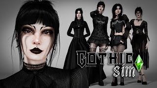 GOTH  Sims Based On Different Aesthetics   CC List [upl. by Hafital998]