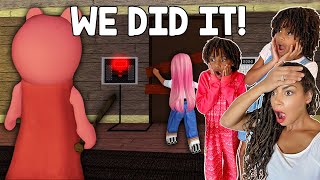 We Beat Roblox Piggy In Real Life Chapter 1 The House  Family Fun Gaming [upl. by Digirb]