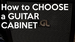 How to Choose a GUITAR CABINET  Spectresoundstudios TUTORIAL [upl. by Singhal]