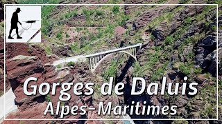 Gorges de Daluis Maritime Alps ProvenceAlpesCote dAzur France  by drone [upl. by Beeck]