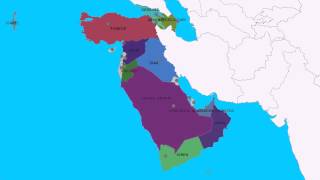 Topografie Landen en hoofdsteden van WestAzië [upl. by Niad]