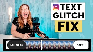 Instagram REELS Text Glitch Solution [upl. by Eiromem776]