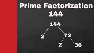 Prime Factorization of 144 and 90 [upl. by Durante]