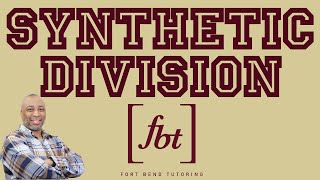 Dividing Polynomials Synthetic Division fbt [upl. by Onidranreb]