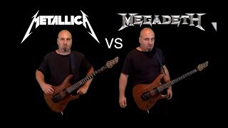 Metallica VS Megadeth Guitar Riffs Battle [upl. by Pollak908]