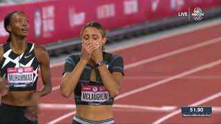 Sydney McLaughlin Smashes World Record In The 400m Hurdles [upl. by Haeckel]