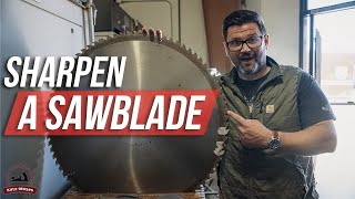 How a Saw Blade is Sharpened [upl. by Schram]