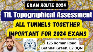 TfL Topographical Test 2024  Most common Tunnels  PCO Test 2024 [upl. by Enaxor]