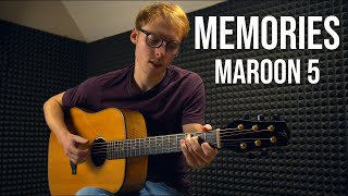 Maroon 5  Memories  Fingerstyle Guitar Cover [upl. by Menis]