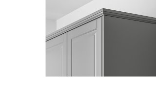 Ikea cabinet molding install tips [upl. by Narf]