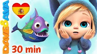 🐳 Canciones Infantiles  Música para Bebés  Dave and Ava en Español 🐳 [upl. by Giarc]