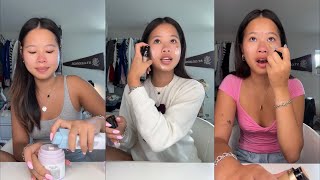 Katie Fangg GRWM  TikTok compilation [upl. by Egreog]