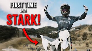 Riding a STARK VARG at Glen Helen Day in the Dirt 2024 [upl. by Donell]