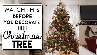 CHRISTMAS TREE DECORATING  Watch This BEFORE You Decorate Your Tree [upl. by Ossy]