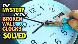 How to Fix a Broken Wall Clock Hands Not Moving [upl. by Ynohtona]