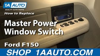 How To Replace Master Power Window Switch 0408 Ford F150 [upl. by Forras]