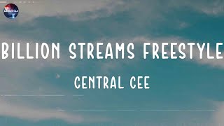 Central Cee  Billion Streams Freestyle lyric video [upl. by Baggs558]