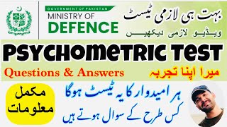 MOD Psychometric Test 2024  MOD Psychometric Test For All Candidates [upl. by Ileray]